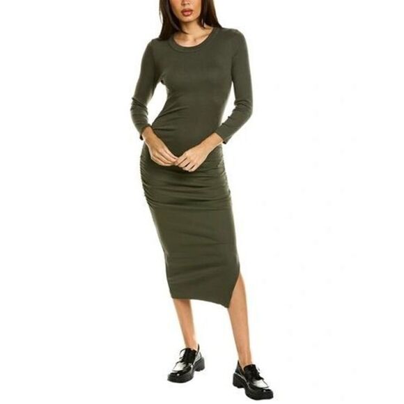 New. Michael Stars black ruched dress. XS. Retails $129 - Picture 7 of 9